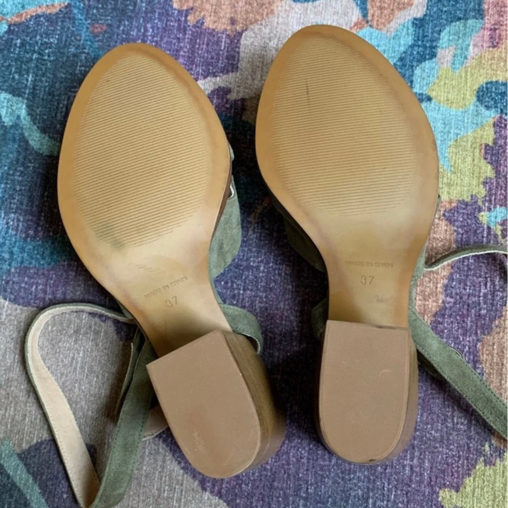 Garnet Hill Maya Suede Sandal 6.5 - Picture 5 of 8